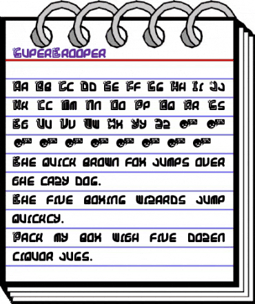 SuperTrooper Regular animated font preview