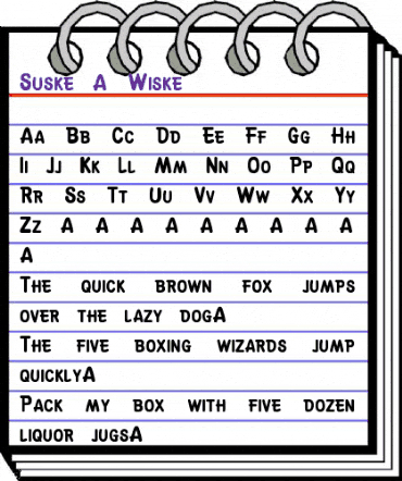 Suske & Wiske Regular animated font preview