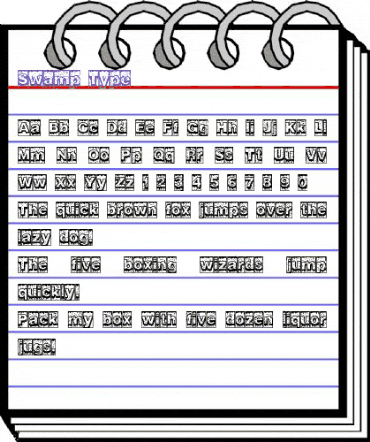 Swamp Type Regular animated font preview