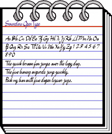 Swandana Regular animated font preview