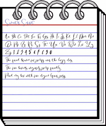 Sweater Script Regular animated font preview