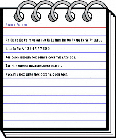 Sweet Butter Regular animated font preview
