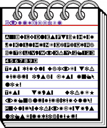 SwishButtons Regular animated font preview