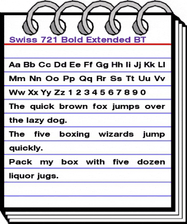 Swis721 Ex BT Bold animated font preview Swis721 Ex BT Bold animated font preview