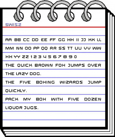 Swisz Regular animated font preview