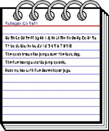 Syllogon ICG Soft Regular animated font preview