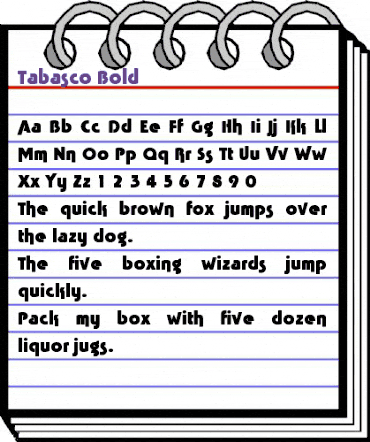 Tabasco Bold animated font preview Tabasco Bold animated font preview