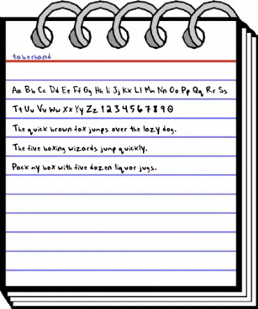 taberhand Regular animated font preview taberhand Regular animated font preview