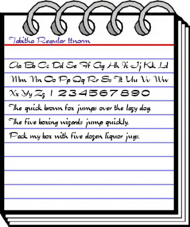 Tabitha Regular animated font preview Tabitha Regular animated font preview