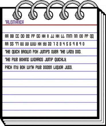 Talismanica Regular animated font preview Talismanica Regular animated font preview