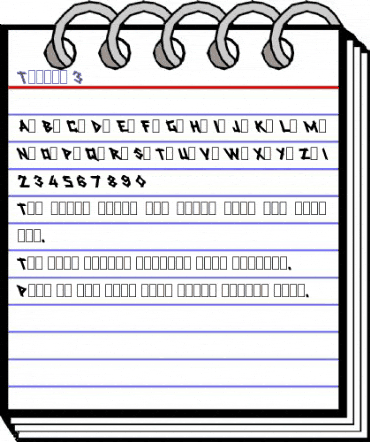 Talkin 3 Regular animated font preview