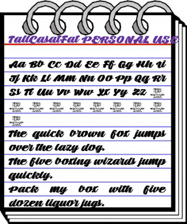 Tall Casat Fat PERSONAL USE Regular animated font preview Tall Casat Fat PERSONAL USE Regular animated font preview