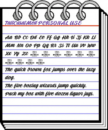 Tall Casat Med PERSONAL USE Regular animated font preview Tall Casat Med PERSONAL USE Regular animated font preview