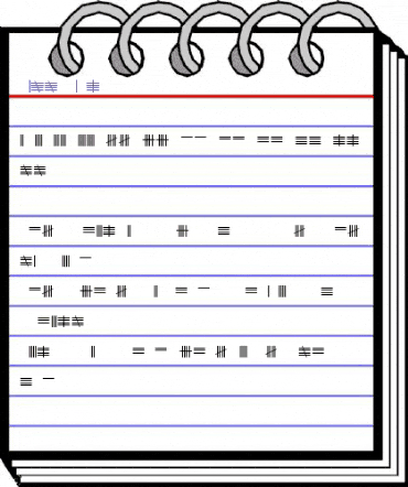Tally Mark Regular animated font preview