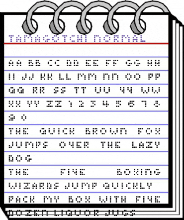 Tamagotchi Normal animated font preview