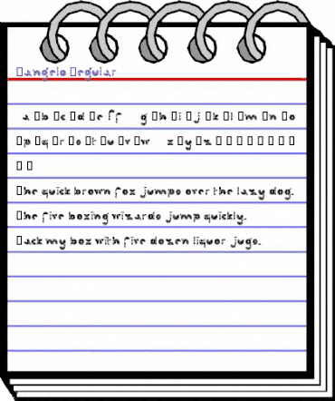 Tangelo Regular animated font preview Tangelo Regular animated font preview