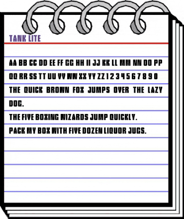Tank Lite Regular animated font preview Tank Lite Regular animated font preview
