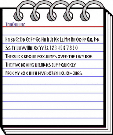 TanQiwing Regular animated font preview TanQiwing Regular animated font preview