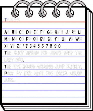 Tappys Regular animated font preview