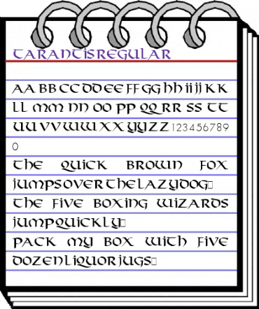 Tarantis Regular animated font preview Tarantis Regular animated font preview
