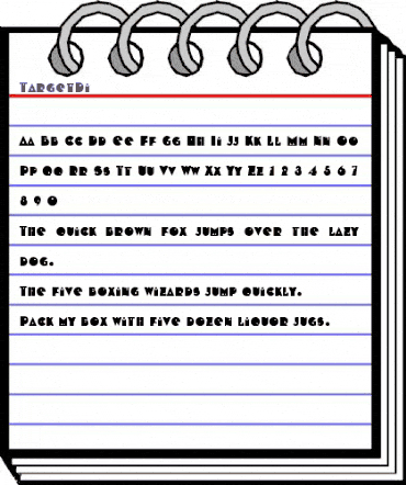 TargetDi Regular animated font preview TargetDi Regular animated font preview