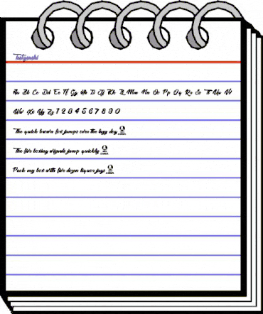 Tastysushi Regular animated font preview