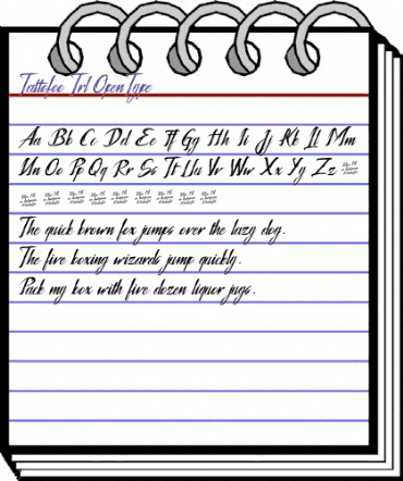 Tattofoo Trl Regular animated font preview