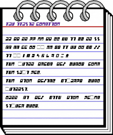 Tau Italic animated font preview