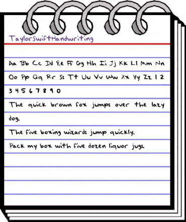 TaylorSwiftHandwriting Medium animated font preview