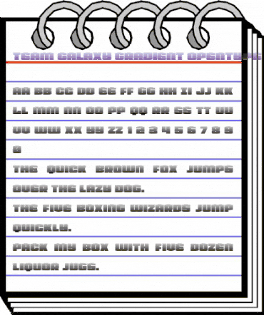 Team Galaxy Gradient Regular animated font preview Team Galaxy Gradient Regular animated font preview