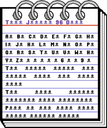 Team Jersey 96 Demo Regular animated font preview