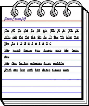 Team Spirit NF Regular animated font preview Team Spirit NF Regular animated font preview