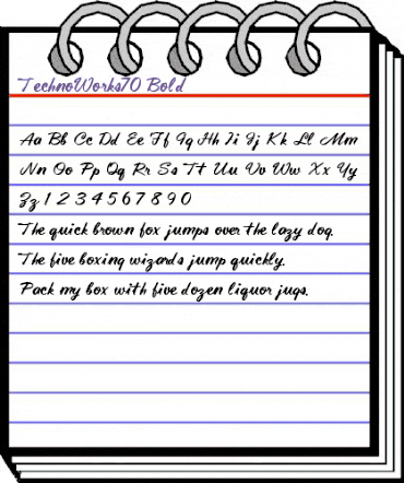 TechnoWorks70 Bold animated font preview TechnoWorks70 Bold animated font preview