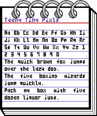 Teeny Tiny Pixls Regular animated font preview Teeny Tiny Pixls Regular animated font preview