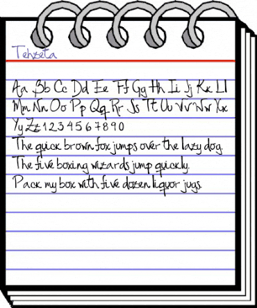 Tehzeta Regular animated font preview Tehzeta Regular animated font preview