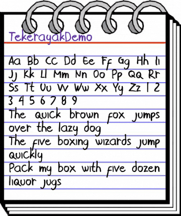 Tekerayak Demo Regular animated font preview