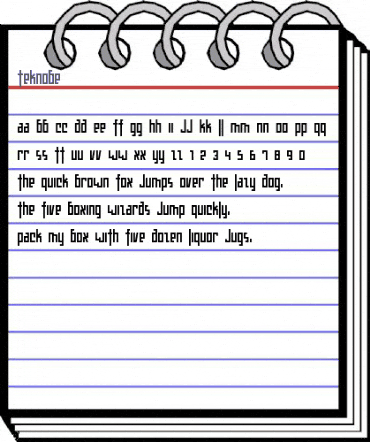 Teknobe Regular animated font preview Teknobe Regular animated font preview