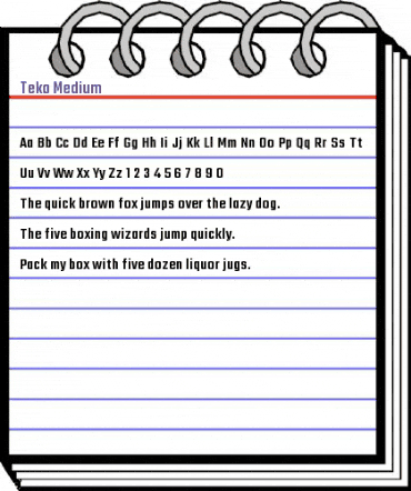Teko Medium Regular animated font preview Teko Medium Regular animated font preview