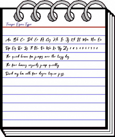 Tempe! Regular animated font preview Tempe! Regular animated font preview