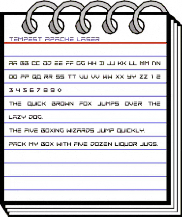 Tempest Apache Laser Regular animated font preview Tempest Apache Laser Regular animated font preview