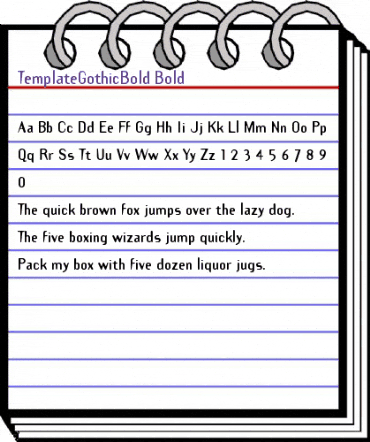 TemplateGothicBold Bold animated font preview TemplateGothicBold Bold animated font preview