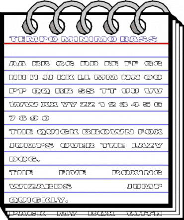 Tempo Minimo Bass Regular animated font preview
