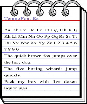 TempoFont Ex Regular animated font preview TempoFont Ex Regular animated font preview