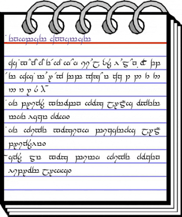 Tengwar Annatar Regular animated font preview