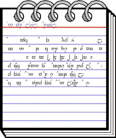 Tengwar-Elesil Normal animated font preview Tengwar-Elesil Normal animated font preview