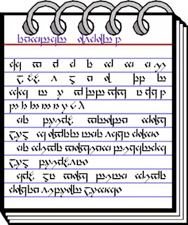 Tengwar Noldor-1 Regular animated font preview