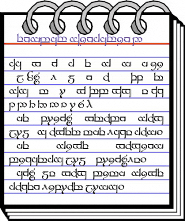 Tengwar Sindarin-2 Regular animated font preview