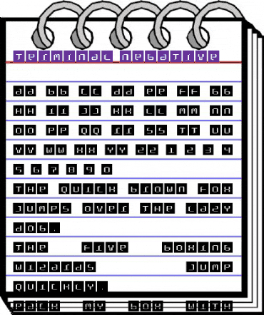 Terminal Regular animated font preview Terminal Regular animated font preview