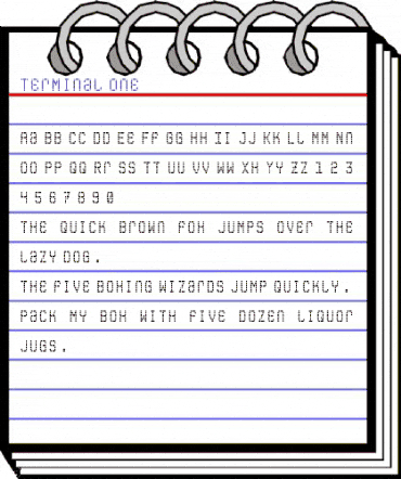 Terminal Regular animated font preview