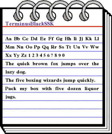 TerminusBlackSSK Regular animated font preview TerminusBlackSSK Regular animated font preview